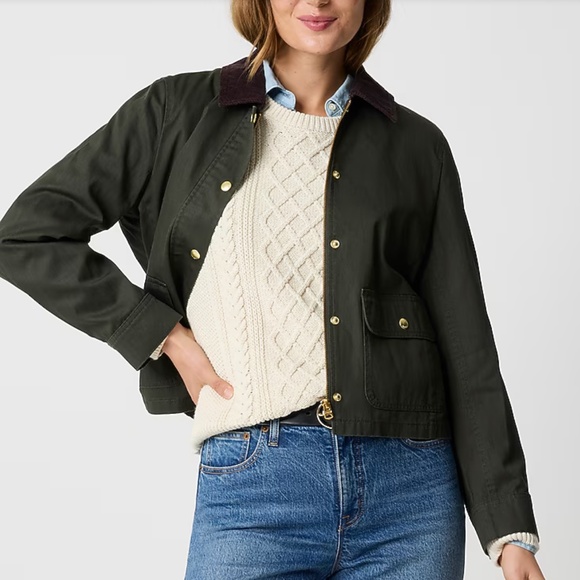 J Crew Field Green Jacket Women's M NWT - Picture 1 of 3